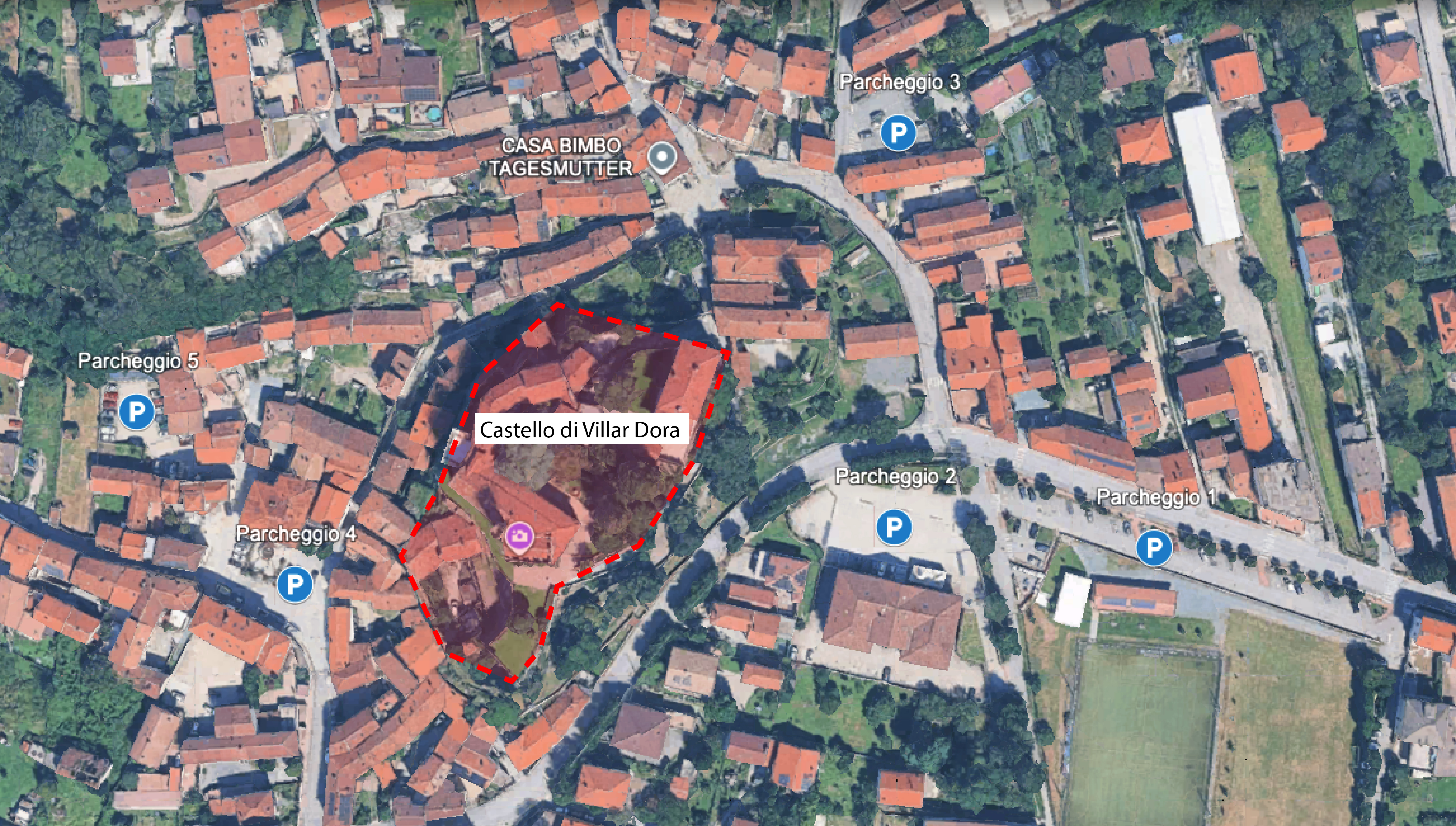 Anteprima area posto e parcheggi